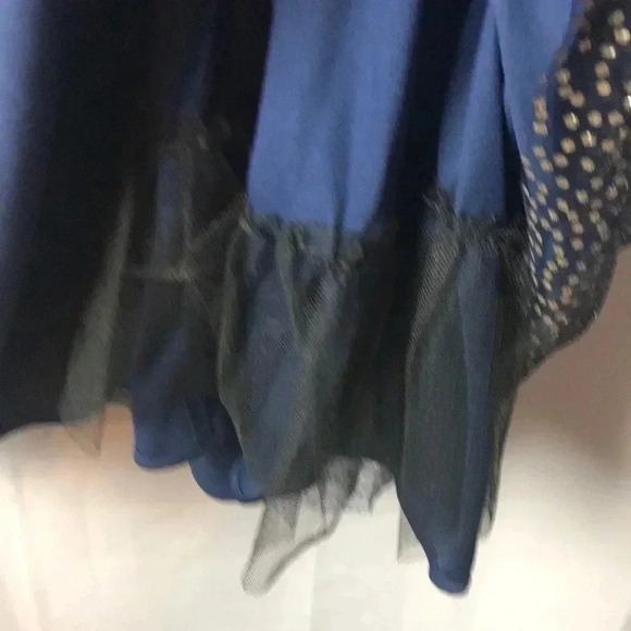 GIANNI BINI JR SZ 13 and SZ 11 NAVY/GOLD DRESS - Picture 9 of 12